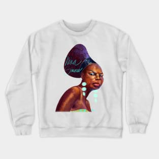 Portrait of Nina Simone Crewneck Sweatshirt